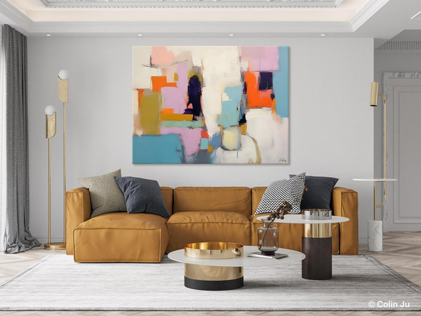 Oversized Abstract Wall Art Paintings, Large Wall Painting for Living Room, Contemporary Abstract Paintings on Canvas, Original Abstract Art-ArtWorkCrafts.com