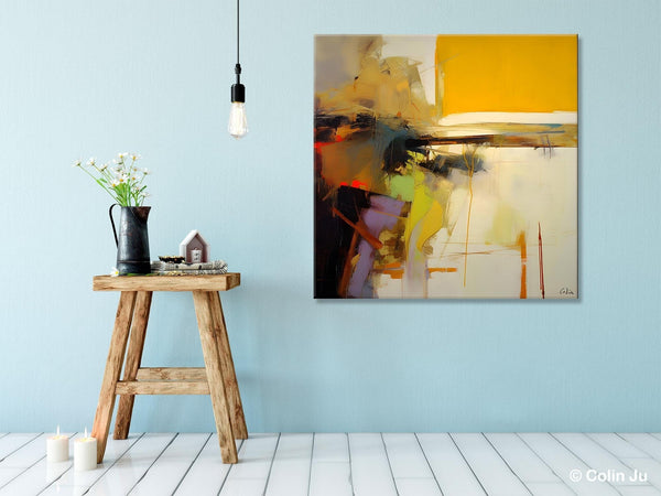 Large Abstract Art for Bedroom, Modern Acrylic Art, Modern Original Abstract Art, Simple Canvas Paintings for Sale, Contemporary Canvas Art-ArtWorkCrafts.com