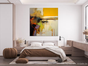 Large Abstract Art for Bedroom, Modern Acrylic Art, Modern Original Abstract Art, Simple Canvas Paintings for Sale, Contemporary Canvas Art-ArtWorkCrafts.com