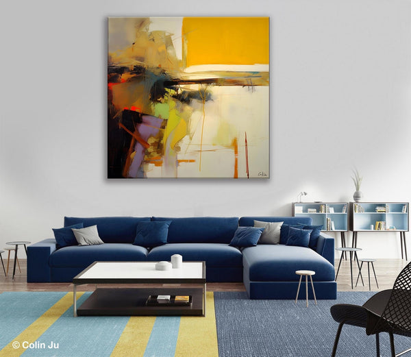 Large Abstract Art for Bedroom, Modern Acrylic Art, Modern Original Abstract Art, Simple Canvas Paintings for Sale, Contemporary Canvas Art-ArtWorkCrafts.com