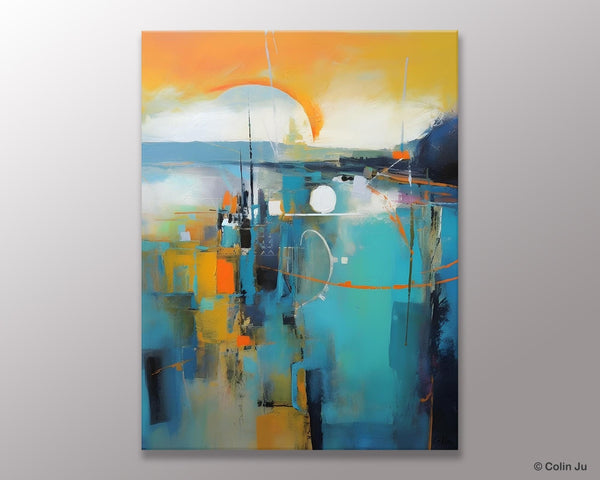 Extra Large Modern Canvas Art for Bedroom, Original Art Paintings, Large Paintings for Sale, Hand Painted Canvas Art, Acrylic Art on Canvas-ArtWorkCrafts.com
