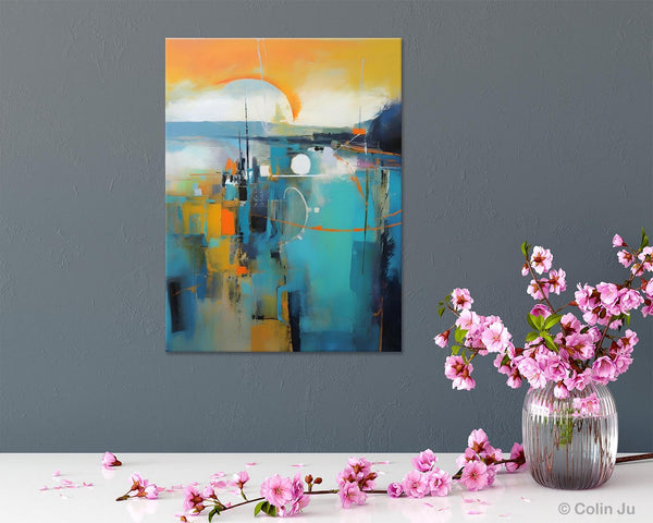Extra Large Modern Canvas Art for Bedroom, Original Art Paintings, Large Paintings for Sale, Hand Painted Canvas Art, Acrylic Art on Canvas-ArtWorkCrafts.com