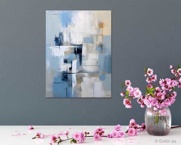 Hand Painted Acrylic Painting on Canvas, Large Modern Canvas Art, Original Abstract Art Paintings, Large Wall Art Painting for Dining Room-ArtWorkCrafts.com