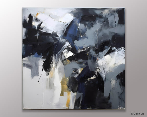 Simple Modern Acrylic Art, Modern Original Abstract Art, Large Abstract Art for Bedroom, Canvas Paintings for Sale, Contemporary Canvas Art-ArtWorkCrafts.com