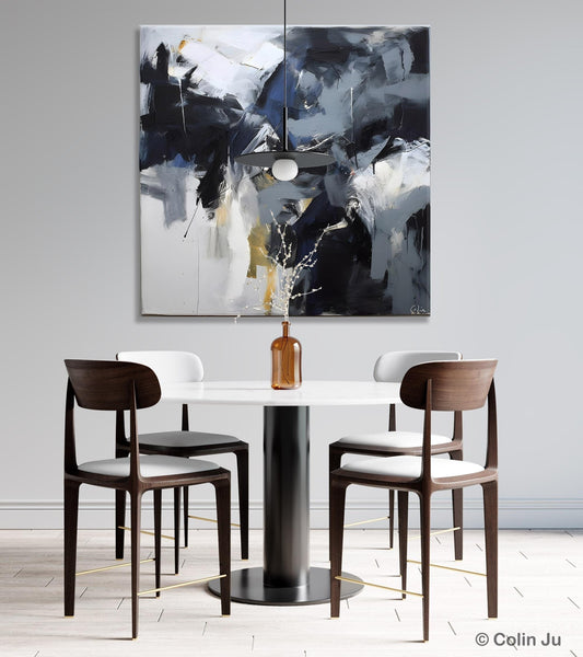 Simple Modern Acrylic Art, Modern Original Abstract Art, Large Abstract Art for Bedroom, Canvas Paintings for Sale, Contemporary Canvas Art-ArtWorkCrafts.com