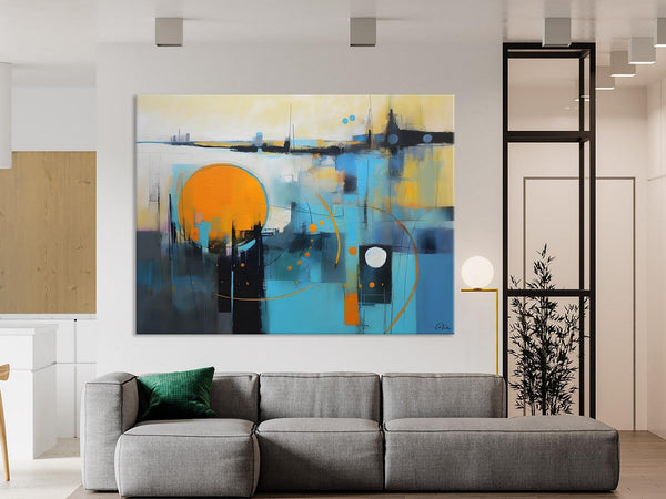 Oversized Canvas Wall Art Paintings, Original Modern Artwork, Large Abstract Painting for Bedroom, Contemporary Acrylic Painting on Canvas-ArtWorkCrafts.com