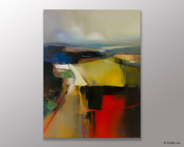 Oversized Abstract Wall Art Paintings, Large Wall Paintings for Bedroom, Contemporary Abstract Paintings on Canvas, Original Abstract Art-ArtWorkCrafts.com