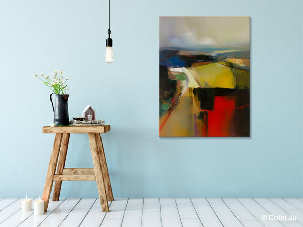 Oversized Abstract Wall Art Paintings, Large Wall Paintings for Bedroom, Contemporary Abstract Paintings on Canvas, Original Abstract Art-ArtWorkCrafts.com