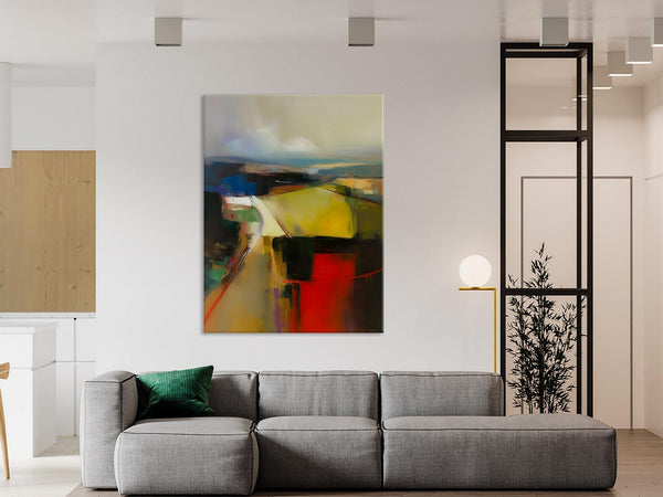 Oversized Abstract Wall Art Paintings, Large Wall Paintings for Bedroom, Contemporary Abstract Paintings on Canvas, Original Abstract Art-ArtWorkCrafts.com