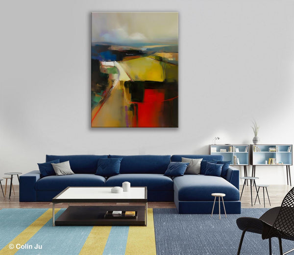 Oversized Abstract Wall Art Paintings, Large Wall Paintings for Bedroom, Contemporary Abstract Paintings on Canvas, Original Abstract Art-ArtWorkCrafts.com