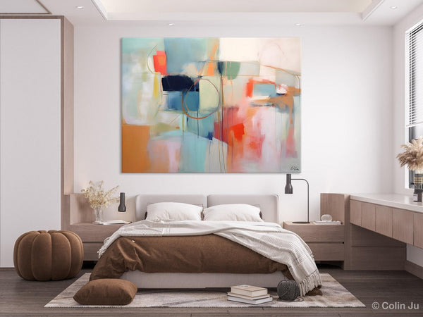 Large Modern Canvas Art, Original Abstract Art Paintings, Hand Painted Acrylic Painting on Canvas, Large Wall Art Painting for Dining Room-ArtWorkCrafts.com