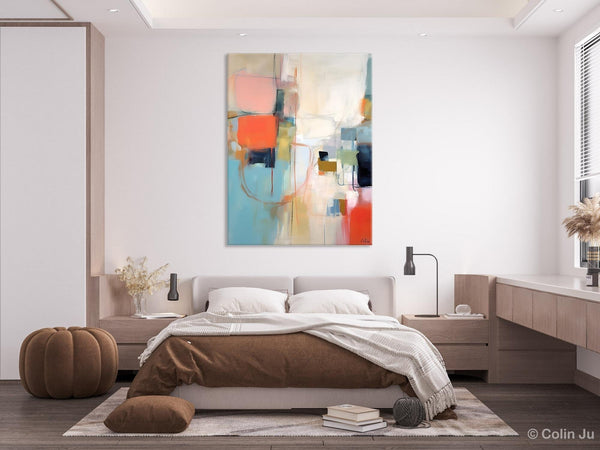 Large Wall Paintings for Bedroom, Original Abstract Art, Contemporary Abstract Paintings on Canvas, Oversized Abstract Wall Art Paintings-ArtWorkCrafts.com