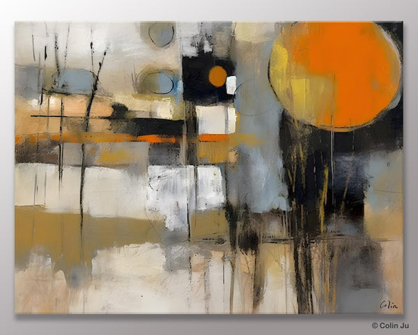 Large Wall Art Painting for Bedroom, Oversized Abstract Wall Art Paintings, Original Modern Artwork, Contemporary Acrylic Painting on Canvas-ArtWorkCrafts.com
