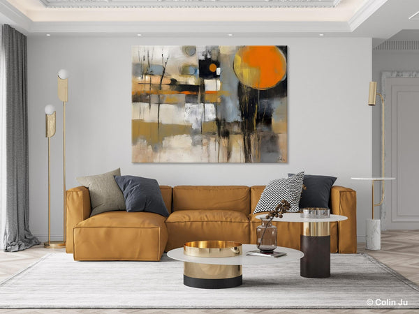 Large Wall Art Painting for Bedroom, Oversized Abstract Wall Art Paintings, Original Modern Artwork, Contemporary Acrylic Painting on Canvas-ArtWorkCrafts.com