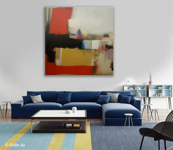 Modern Original Abstract Art, Canvas Paintings for Sale, Large Wall Art for Bedroom, Geometric Modern Acrylic Art, Contemporary Canvas Art-ArtWorkCrafts.com
