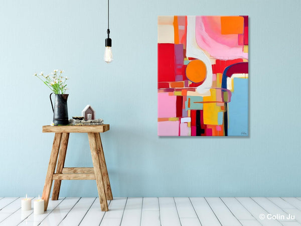 Simple Modern Wall Art, Oversized Contemporary Canvas Art, Original Abstract Paintings, Extra Large Acrylic Painting for Living Room-ArtWorkCrafts.com