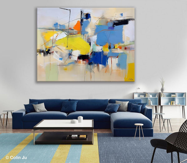 Large Canvas Art for Sale, Original Abstract Art Paintings, Hand Painted Canvas Art, Acrylic Painting on Canvas, Large Painting for Bedroom-ArtWorkCrafts.com