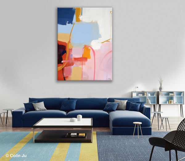 Contemporary Acrylic Painting on Canvas, Large Wall Art Painting for Bedroom, Original Canvas Art, Oversized Modern Abstract Wall Paintings-ArtWorkCrafts.com