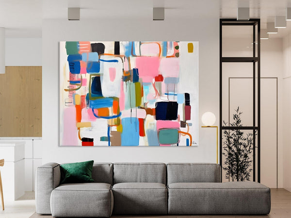 Large Wall Art Ideas for Living Room, Hand Painted Canvas Art, Oversized Canvas Paintings, Original Abstract Art, Contemporary Acrylic Art-ArtWorkCrafts.com