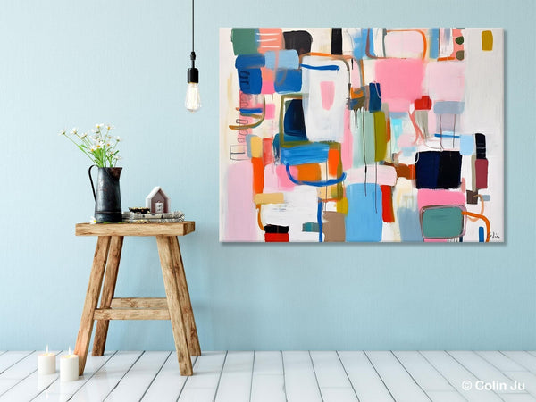 Large Wall Art Ideas for Living Room, Hand Painted Canvas Art, Oversized Canvas Paintings, Original Abstract Art, Contemporary Acrylic Art-ArtWorkCrafts.com