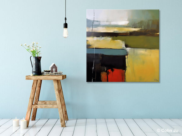 Large Abstract Painting for Bedroom, Original Modern Wall Art Paintings, Modern Acrylic Paintings, Huge Contemporary Canvas Paintings-ArtWorkCrafts.com