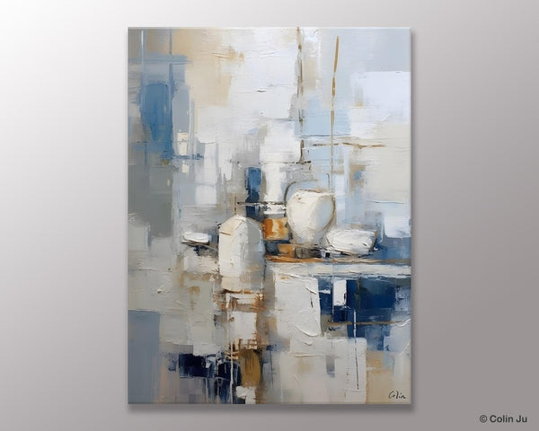 Oversized Contemporary Acrylic Paintings, Modern Abstract Paintings, Original Canvas Wall Art, Extra Large Canvas Painting for Living Room-ArtWorkCrafts.com