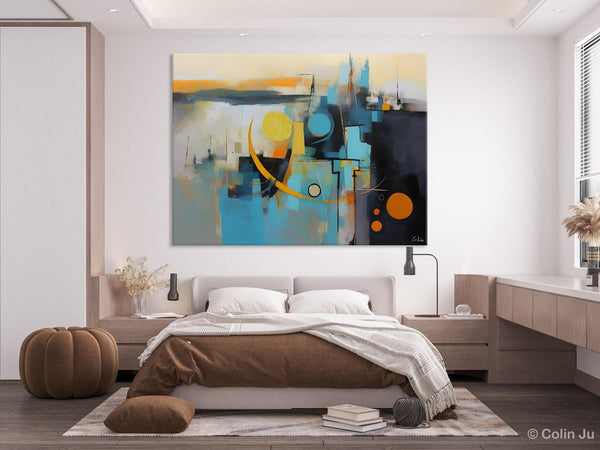 Extra Large Canvas Painting for Living Room, Original Acrylic Wall Art, Oversized Contemporary Acrylic Paintings, Abstract Canvas Paintings-ArtWorkCrafts.com