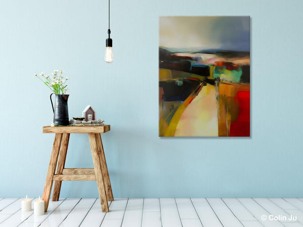 Original Landscape Paintings, Acrylic Painting on Canvas, Extra Large Paintings for Bedroom, Modern Paintings, Large Contemporary Wall Art-ArtWorkCrafts.com