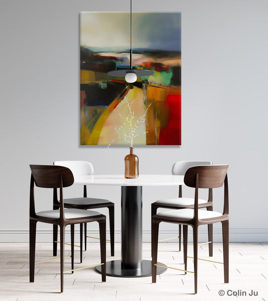 Original Landscape Paintings, Acrylic Painting on Canvas, Extra Large Paintings for Bedroom, Modern Paintings, Large Contemporary Wall Art-ArtWorkCrafts.com