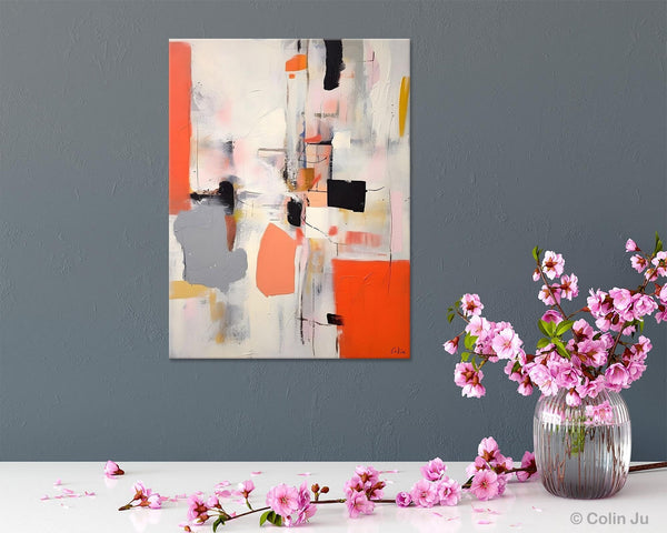 Acrylic Painting on Canvas, Contemporary Painting, Canvas Paintings for Dining Room, Extra Large Modern Wall Art, Original Abstract Painting-ArtWorkCrafts.com