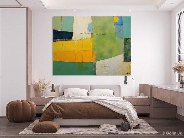 Original Canvas Artwork, Large Wall Art Painting for Dining Room, Contemporary Acrylic Painting on Canvas, Modern Abstract Wall Paintings-ArtWorkCrafts.com
