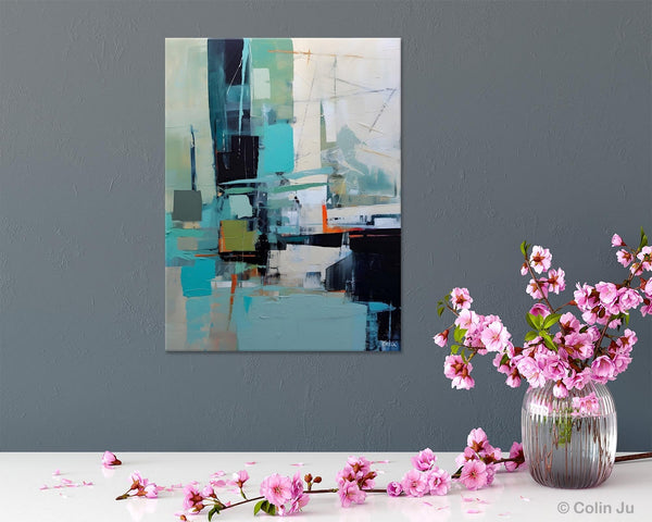 Original Abstract Art, Large Wall Art Painting for Dining Room, Large Modern Canvas Wall Paintings, Hand Painted Acrylic Painting on Canvas-ArtWorkCrafts.com