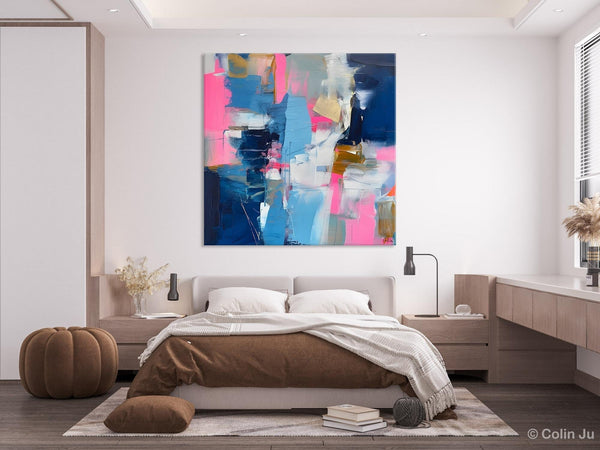 Canvas Art, Original Modern Wall Art, Modern Acrylic Artwork, Modern Canvas Paintings, Contemporary Large Abstract Painting for Dining Room-ArtWorkCrafts.com