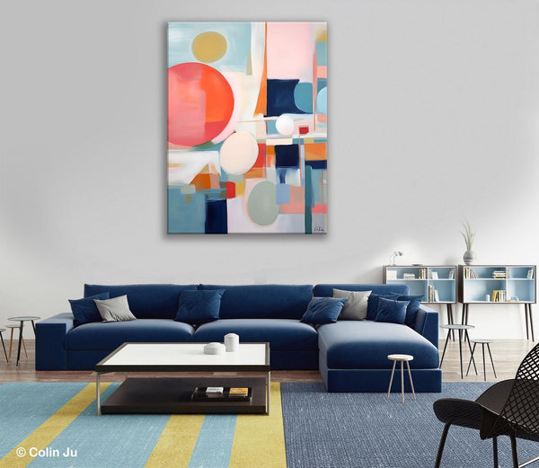 Large Contemporary Wall Art, Acrylic Painting on Canvas, Extra Large Paintings for Dining Room, Modern Paintings, Original Abstract Painting-ArtWorkCrafts.com