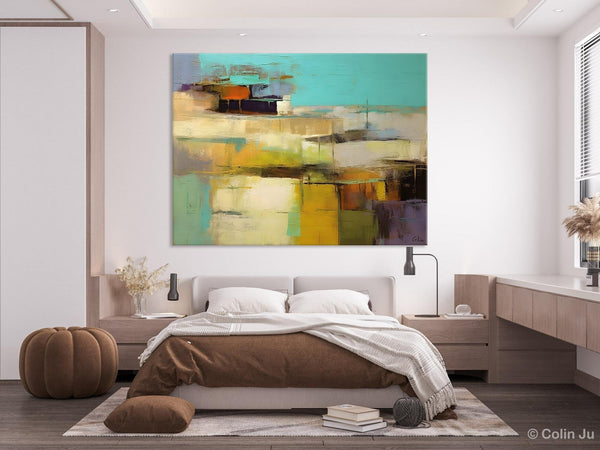 Modern Wall Art Ideas for Bedroom, Extra Large Canvas Painting, Original Abstract Art, Hand Painted Wall Art, Contemporary Acrylic Paintings-ArtWorkCrafts.com