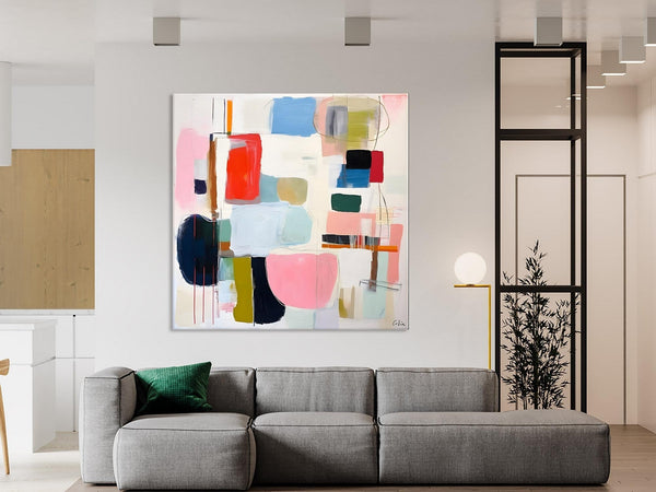 Modern Canvas Paintings, Large Abstract Painting for Bedroom, Original Abstract Wall Art, Modern Acrylic Artwork, Contemporary Canvas Art-ArtWorkCrafts.com