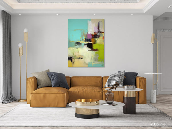 Contemporary Wall Art Paintings, Extra Large Original Art, Abstract Landscape Artwork, Landscape Painting on Canvas, Hand Painted Canvas Art-ArtWorkCrafts.com