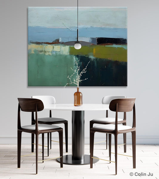 Landscape Acrylic Paintings, Landscape Abstract Painting, Modern Wall Art for Living Room, Original Abstract Art, Acrylic Painting on Canvas-ArtWorkCrafts.com