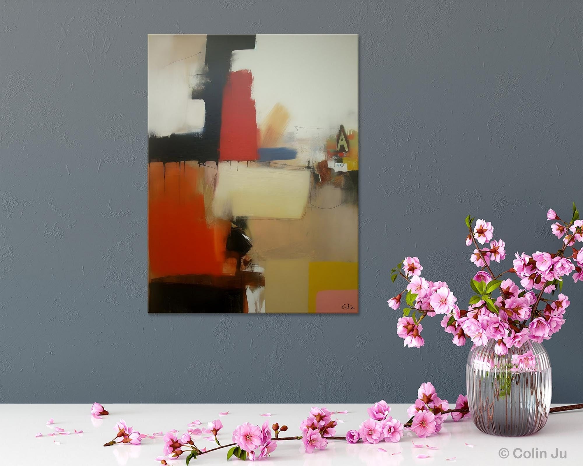 Large Contemporary Wall Art, Abstract Wall Paintings, Extra Large Paintings for Bedroom, Hand Painted Canvas Art, Original Modern Painting-ArtWorkCrafts.com