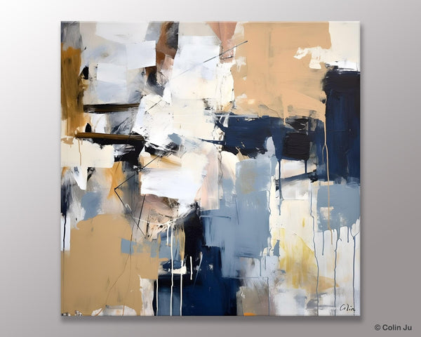 Large Wall Art for Bedroom, Abstract Modern Acrylic Art, Canvas Paintings for Sale, Modern Original Abstract Art, Contemporary Canvas Art-ArtWorkCrafts.com