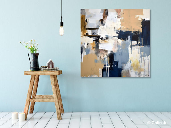 Large Wall Art for Bedroom, Abstract Modern Acrylic Art, Canvas Paintings for Sale, Modern Original Abstract Art, Contemporary Canvas Art-ArtWorkCrafts.com