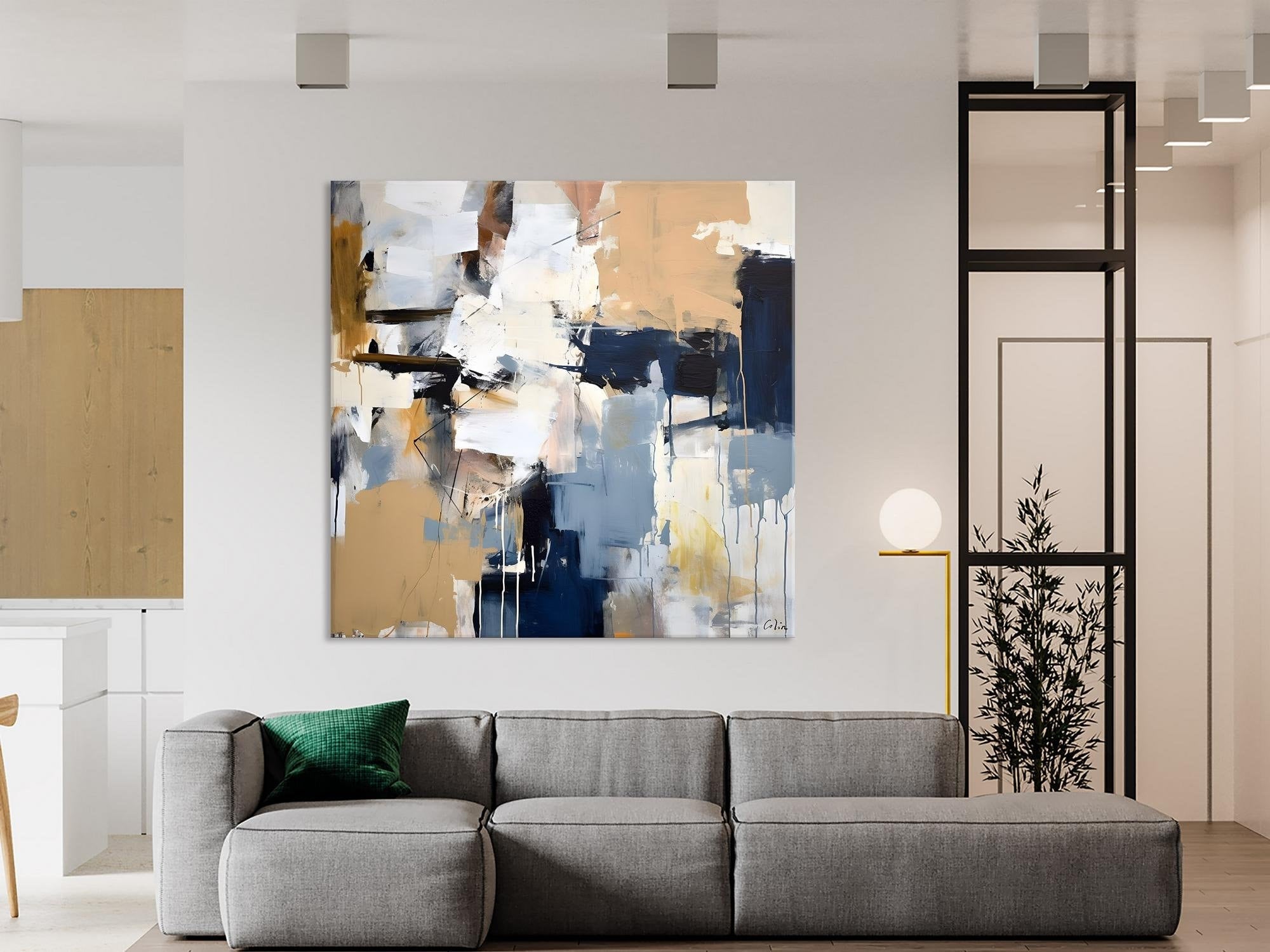 Large Wall Art for Bedroom, Abstract Modern Acrylic Art, Canvas Paintings for Sale, Modern Original Abstract Art, Contemporary Canvas Art-ArtWorkCrafts.com