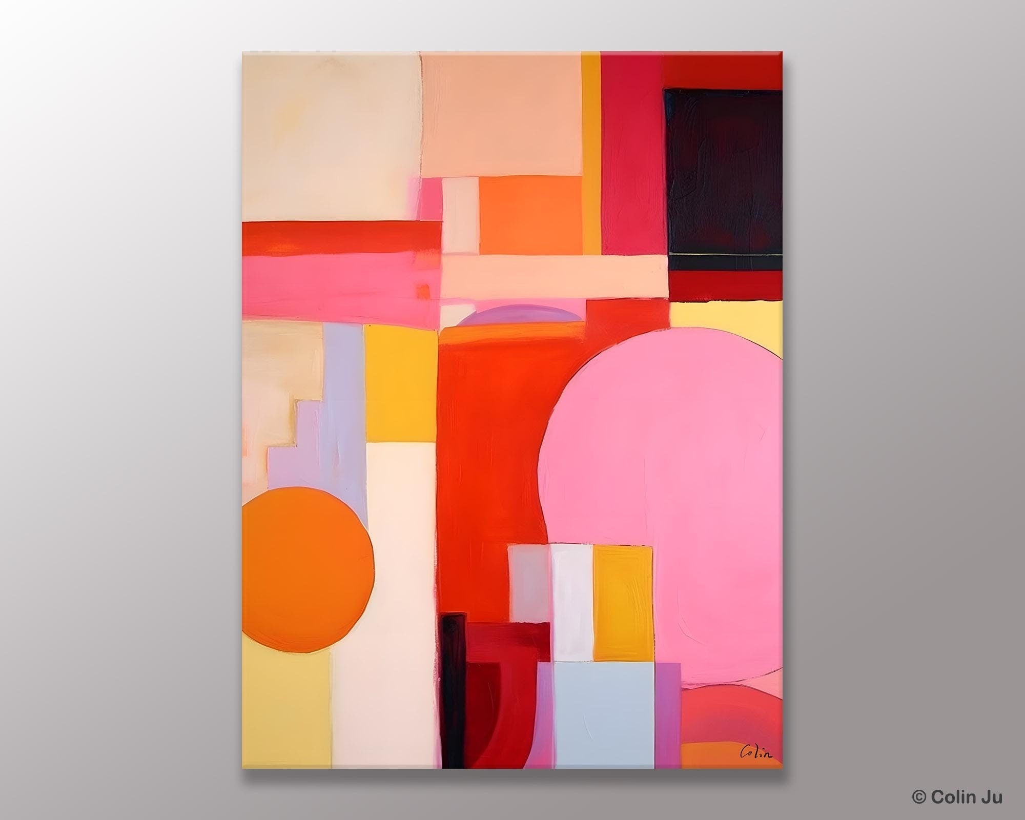 Large Wall Painting for Bedroom, Hand Painted Canvas Art, Large Modern Paintings, Original Abstract Canvas Art, Acrylic Painting on Canvas-ArtWorkCrafts.com