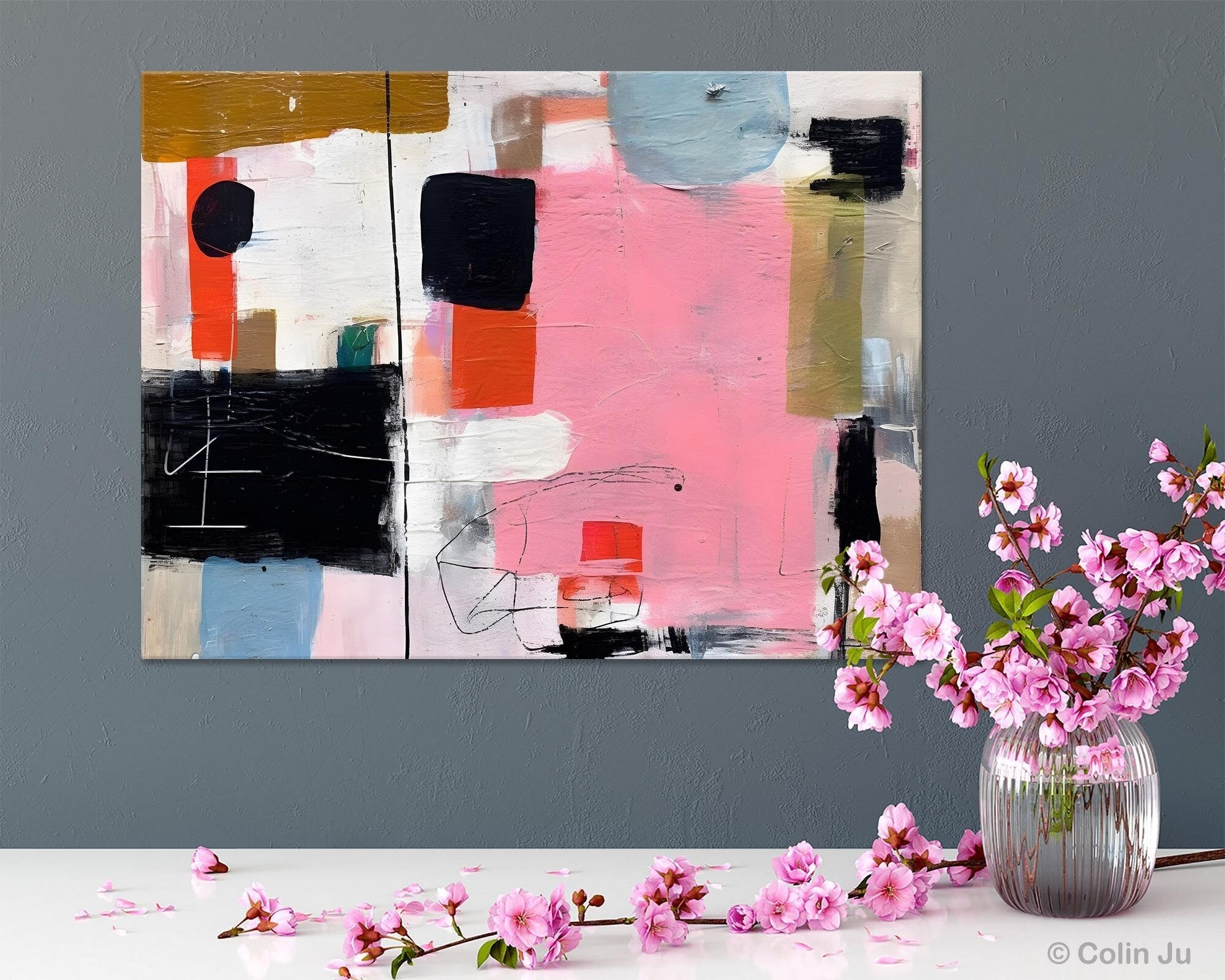 Modern Wall Art Ideas for Bedroom, Large Canvas Paintings, Original Abstract Art, Hand Painted Canvas Art, Contemporary Acrylic Paintings-ArtWorkCrafts.com
