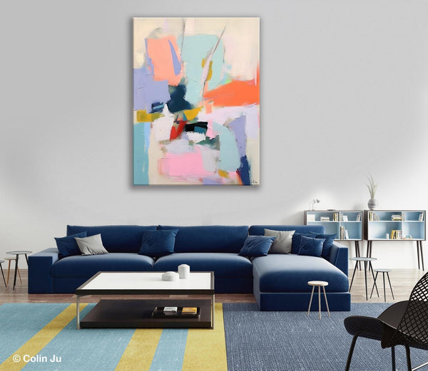 Original Artowrk, Abstract Wall Paintings, Hand Painted Canvas Art, Extra Large Paintings for Dining Room, Contemporary Wall Art Paintings-ArtWorkCrafts.com