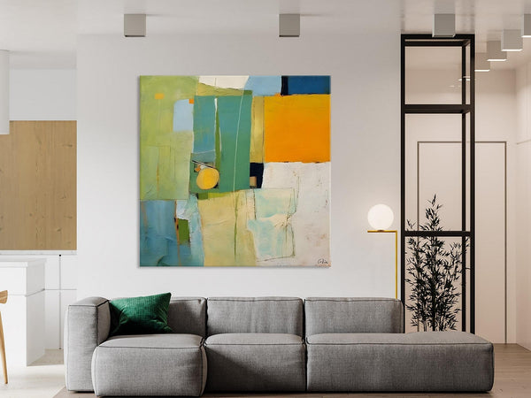 Original Modern Wall Paintings, Contemporary Canvas Art, Abstract Painting for Bedroom, Modern Acrylic Artwork, Heavy Texture Canavas Art-ArtWorkCrafts.com