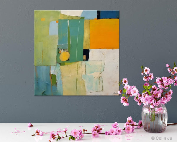 Original Modern Wall Paintings, Contemporary Canvas Art, Abstract Painting for Bedroom, Modern Acrylic Artwork, Heavy Texture Canavas Art-ArtWorkCrafts.com