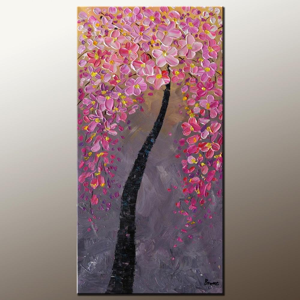Abstract Painting, Tree of Life Art, Canvas Painting, Large Wall Painting, Original Painting, Ready to Hang-ArtWorkCrafts.com