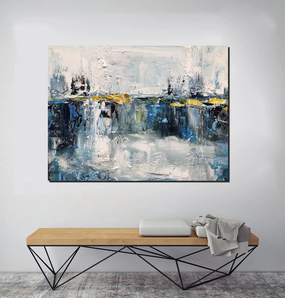 Living Room Wall Art Painting, Extra Large Acrylic Painting, Simple Modern Art, Palette Knife Paintings, Modern Contemporary Abstract Artwork-ArtWorkCrafts.com