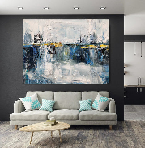 Living Room Wall Art Painting, Extra Large Acrylic Painting, Simple Modern Art, Palette Knife Paintings, Modern Contemporary Abstract Artwork-ArtWorkCrafts.com